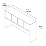 Bush Business Furniture Components Elite Hutch 60"W, Hansen Cherry