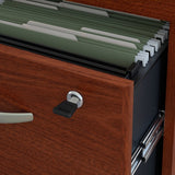 (Scratch & Dent) Bush Business Furniture Components 24"W Lateral 1-Drawer Storage Cabinet, Mahogany/Mahogany