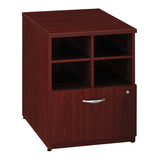 Bush Business Furniture Components 24"W Lateral 1-Drawer Storage Cabinet, Mahogany/Mahogany