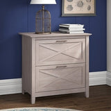 (Scratch & Dent) Bush Key West Lateral File Cabinet, Washed Gray