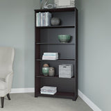 Bush Business Furniture Outlet Cabot 5 Shelf Bookcase, Espresso Oak