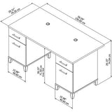 (Scratch & Dent) Bush Somerset Office Desk, 60"W, Maple Cross
