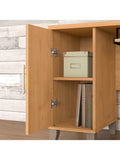 Bush Furniture Somerset L Shaped Desk, 60"W, Maple Cross