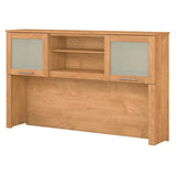(Scratch & Dent) Bush Furniture Outlet Somerset Hutch for L Shaped Desk, 60"W, Maple Cross