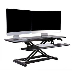FlexiSpot AlcoveRiser Sit-To-Stand Desk Converter, 42"W, Black