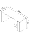 (Scratch and Dent) Kathy Ireland Office by Bush Business Furniture Outlet Echo 60"W Credenza Desk, Pure White