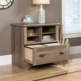 Sauder Harbor View Letter Size/Legal Size Lateral File Cabinet, 1 Drawer, Salt Oak