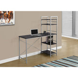 Monarch Specialties Outlet Metal Computer Desk With Bookcase, Cappuccino/Silver