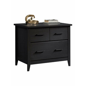 Sauder Outlet Summit Station 34"W Lateral 1-Drawer File Cabinet, Raven Oak