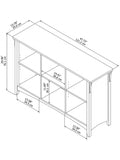 Bush Furniture Salinas 6 Cube Organizer, Cape Cod Gray