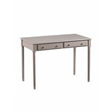 Southern Enterprises Janice 2-Drawer Wood Writing Desk, Gray