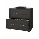 (Scratch & Dent) Realspace Outlet Pelingo 31"W 2-Drawer Letter/Legal Lateral File Cabinet, Dark Gray