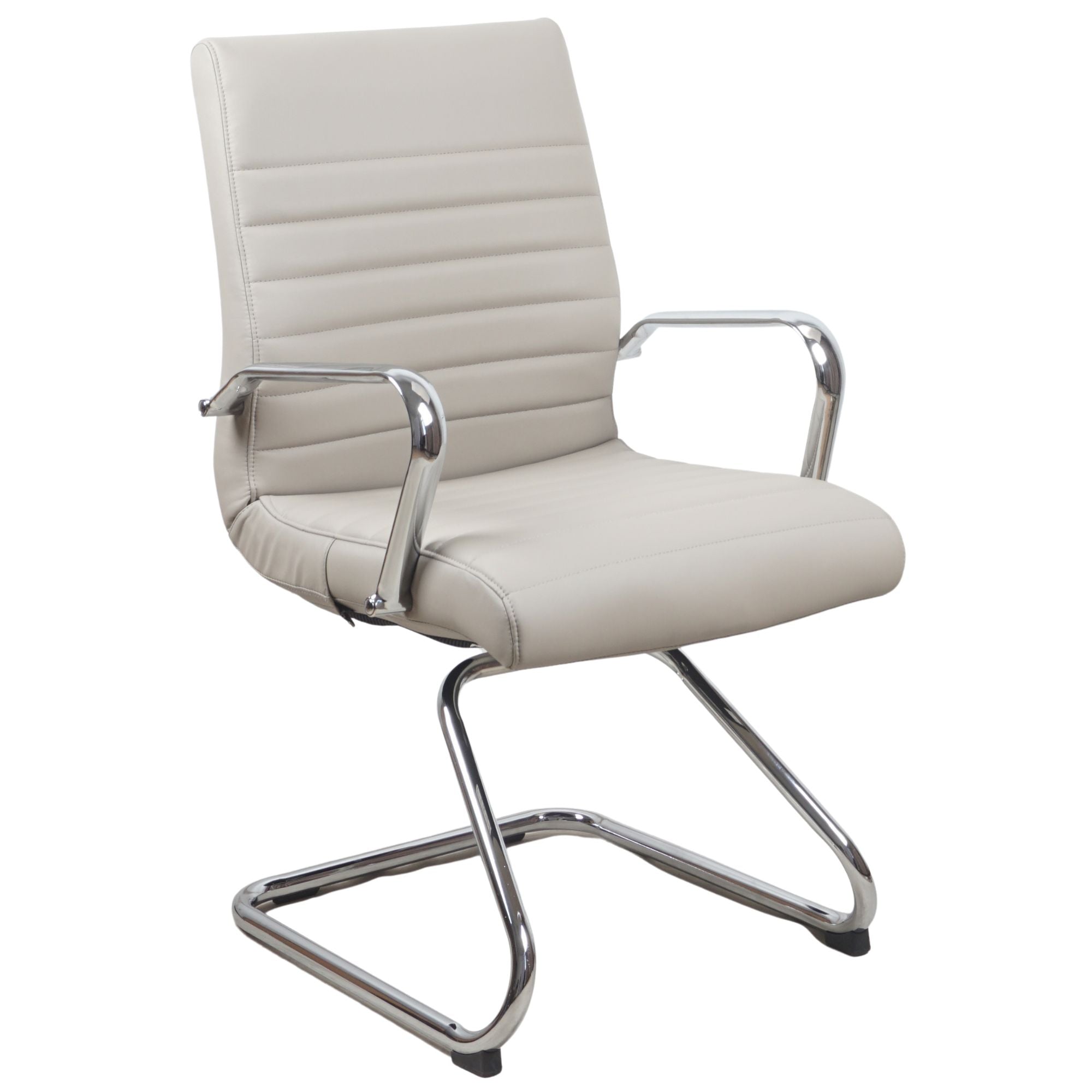 RealBiz Gen3 Modern Comfort Series Visitor LeatherPro Chair, Taupe
