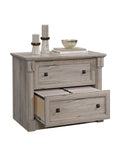Sauder Outlet Palladia 36-3/4"W Lateral 2-Drawer File Cabinet, Split Oak