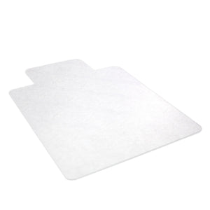 Realspace Outlet Hard Chair Mat For Hard Surfaces, 45"W x 53"D, Wide Lip, Clear