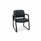 OFM Essentials Leather Conference Chair, Black (ESS-9015)
