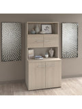 Bush Business Furniture Office 500 36"W Tall Storage Cabinet With Doors And Shelves, Sand Oak