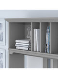 Bush Furniture Salinas Hutch for L Shaped Desk, 60"W, Cape Cod Gray