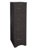 Realspace Outlet Pelingo 22"D 4-Drawer Letter/Legal Vertical File Cabinet, Dark Gray