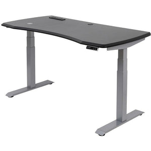 WorkPro Outlet 60"W Electric Height-Adjustable Standing Desk with Wireless Charging, Black