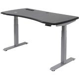 WorkPro Outlet 60"W Electric Height-Adjustable Standing Desk with Wireless Charging, Black