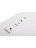 WorkPro Outlet 60"W Electric Height-Adjustable Standing Desk with Wireless Charging, White