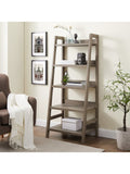 (Scratch and Dent) Linon Home Décor Products Layla Home Office Ladder Bookcase, Gray