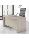 Bush Business Furniture Outlet Studio C Bow Front Desk, 60"W x 36"D, Sand Oak