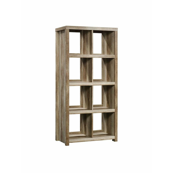 (Scratch & Dent) Sauder Outlet HomePlus Cube Bookcase, 8 Shelves, Lintel Oak