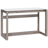 Whalen Outlet Cecile 48"W Writing Desk, Snowdrift White/Fossil Greige Oak