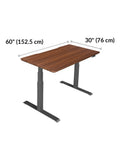 Vari Electric Standing Desk, 60"W, Darkwood