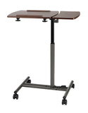Realspace Outlet 20"W Metal Dual-Surface Laptop Cart, Brown