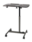 Realspace Outlet 20"W Metal Dual-Surface Laptop Cart, Black
