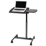 Realspace Outlet 20"W Metal Dual-Surface Laptop Cart, Black