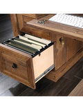 Sauder Outlet Palladia Collection L-Shaped Desk, Vintage Oak