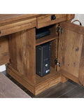 (Scratch and Dent) Sauder Outlet Palladia Collection L-Shaped Desk, Vintage Oak