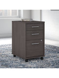kathy ireland Office by Bush Method 20"D Vertical 3-Drawer Mobile File Cabinet, Storm Gray