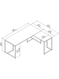 kathy ireland Office by BBF Method 72"W L-Shaped Desk With 30"W Return, Natural Maple