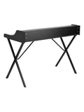 (Scratch & Dent) Samson Computer Desk With Top Shelf, Black
