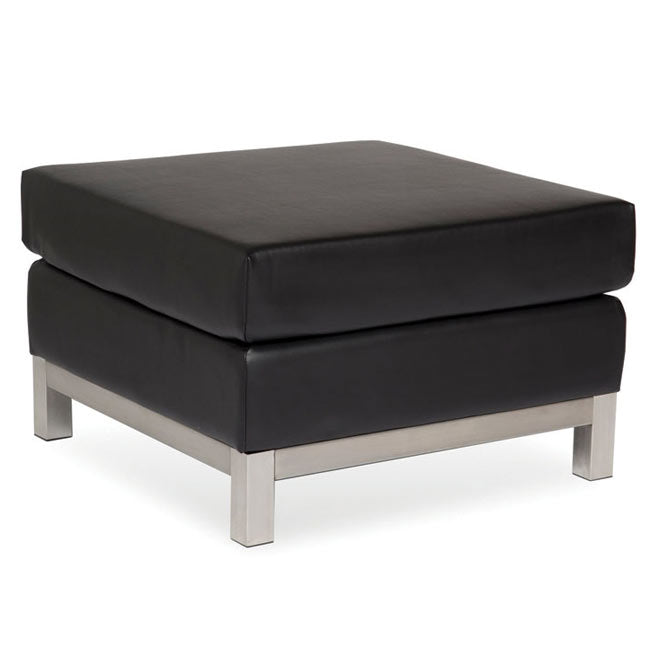 Empresario Concoct Square Ottoman Black