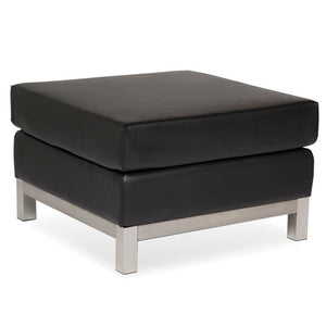 Empresario Concoct Square Ottoman Black