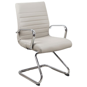 RealBiz Gen3 Modern Comfort Series Visitor LeatherPro Chair, Taupe
