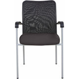Weston Mesh Stackable Visitor Chair, Black