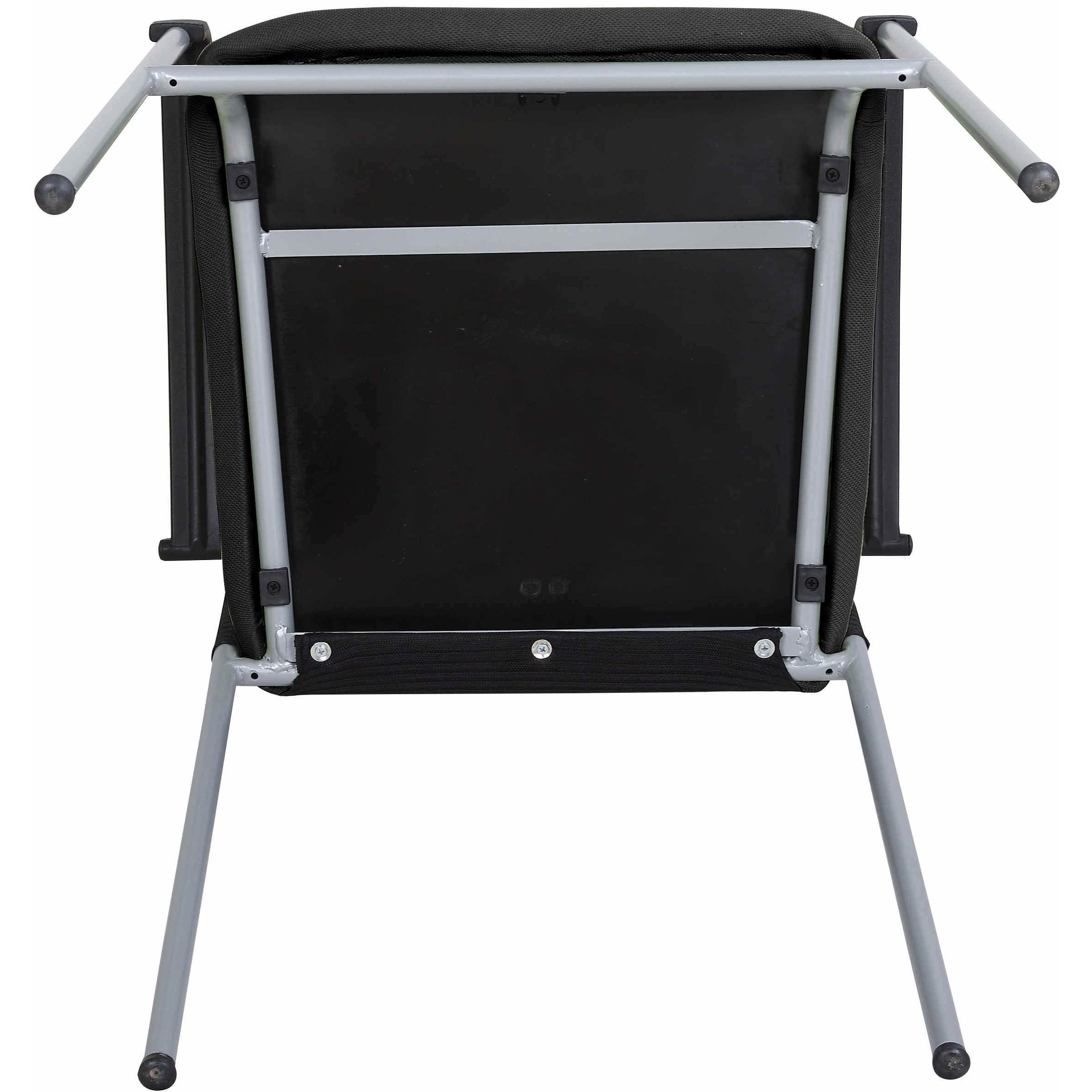 Weston Mesh Stackable Visitor Chair, Black