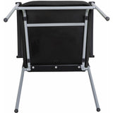 Weston Mesh Stackable Visitor Chair, Black