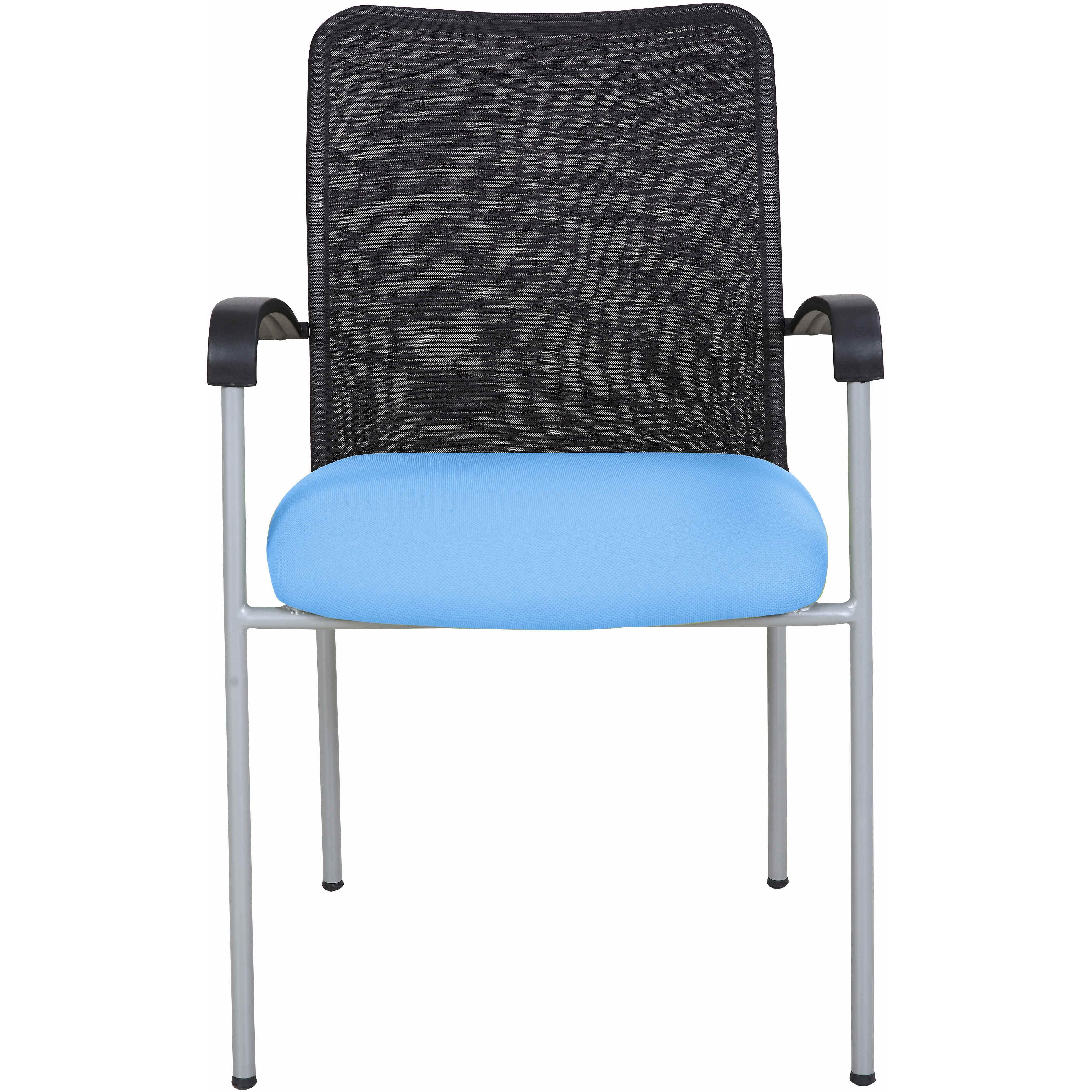 Weston Mesh Stackable Visitor Chair, Blue