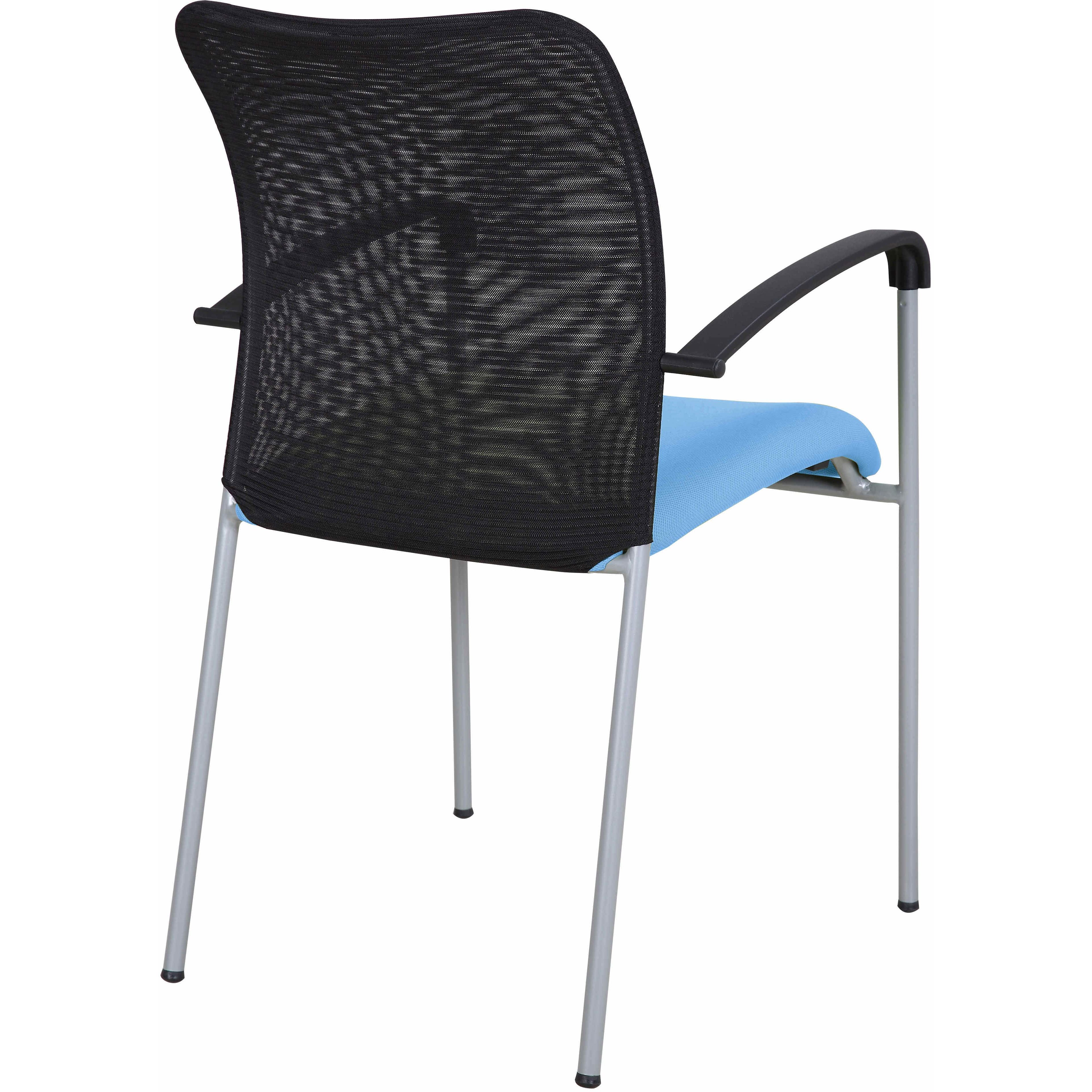 Weston Mesh Stackable Visitor Chair, Blue