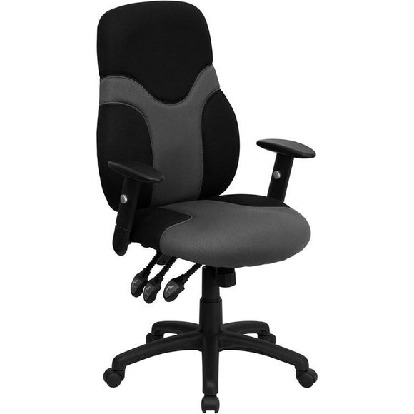 High Back Ergonomic Mesh Swivel Task Office Chair with Adjustable Arms