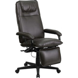High Back LeatherSoft Executive Reclining Ergonomic Swivel Office Chair with Arms
