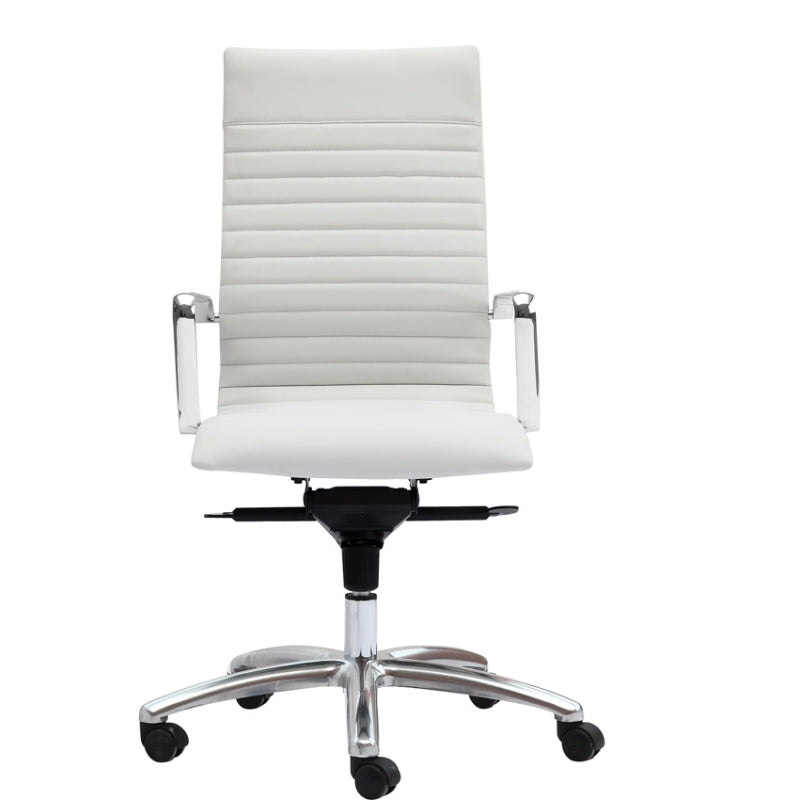 Sangui Ribbed High-Back Leather Chair